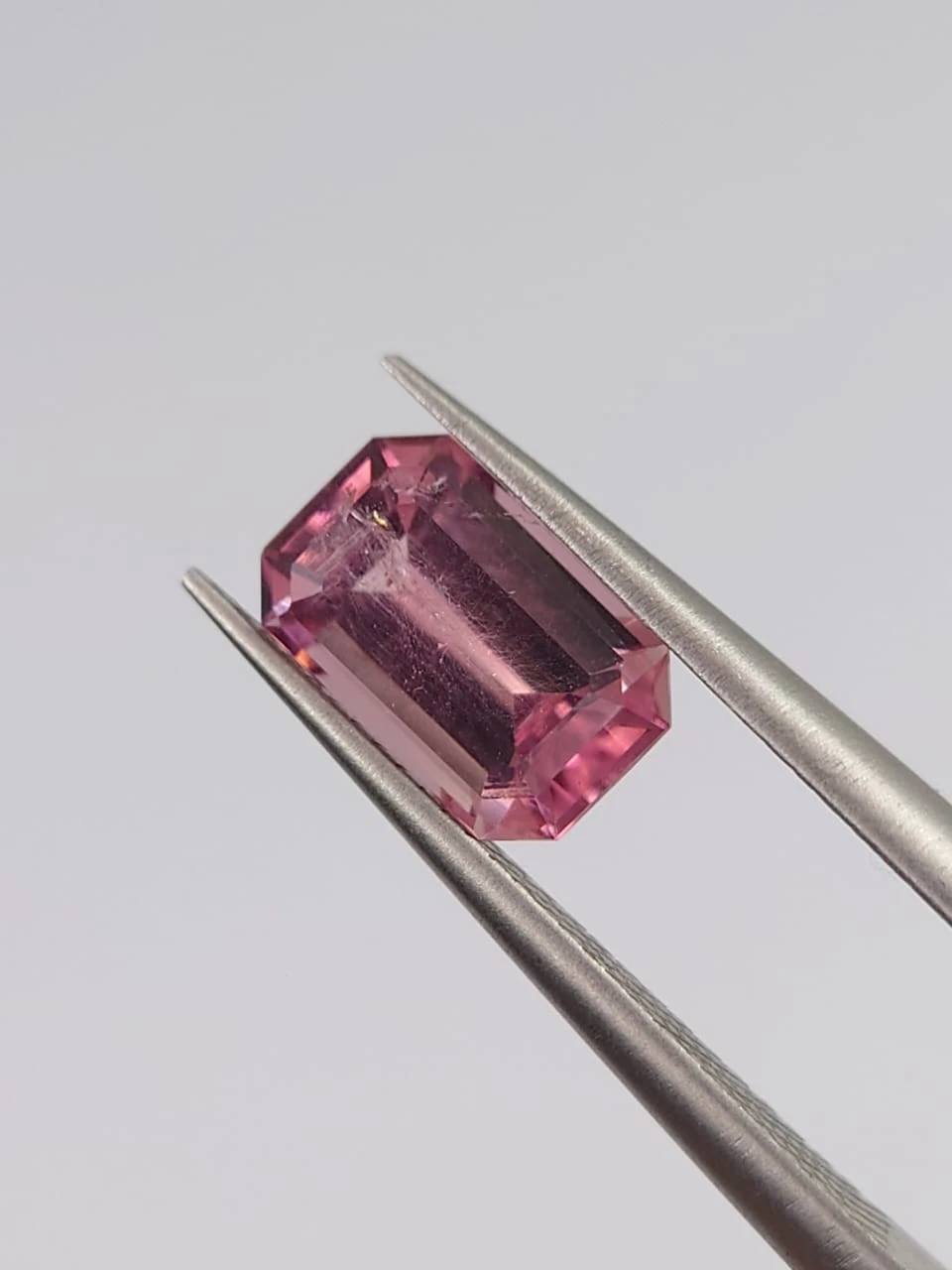 1.3ct Natural Pink Tourmaline Emerald Cut Loose Gemstone from Afghanistan — view 2